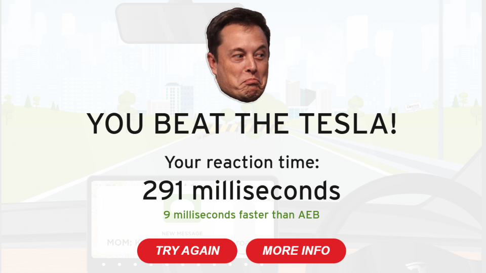 I BEAT THE TESLA !